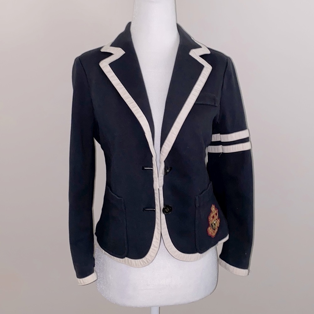 Vintage PINK Victoria’s Secret navy blue blazer jacket